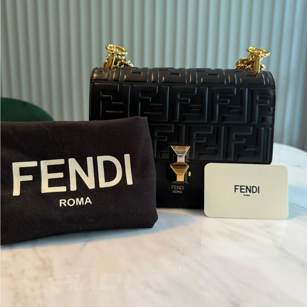 Fendi Kan I Small Leather Handbag - Picture 2 of 10